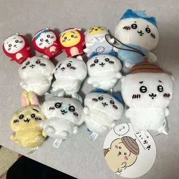 치이카와 하치와레 토끼 모몽가 앉아 봉제 인형 마스코트 소프트 비닐