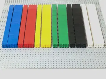 LEGO 기본 블록 블랙 화이트 그린 옐로우 컬러 빨간색 파랑 부품 세트