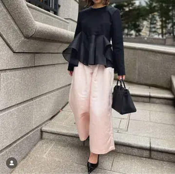 heve 비대칭 페플럼 BL 블랙