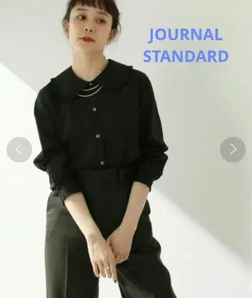 [ JOURNAL STANDARD ] 저널 론프릴 블라우스 블랙