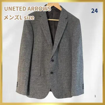 [ 미사용품 ] UNETED ARROWS 브라운 테일러드 자켓 L 사이즈