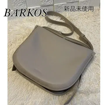 [ 미사용품 ] 발코스 소가죽 라운드 숄더백 BARKOS