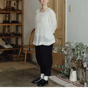에크루 에푸스 서커스 팬츠 별주 블랙 사이즈 2