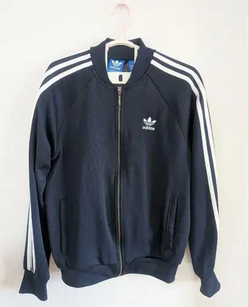 adidas 오리지널 네이비 집업 자켓