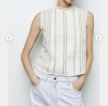 ZARA ZW COLLECTION 로맨틱 자수 블라우스