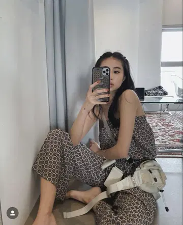 JUEMI Sanskrit Tube Flare Jumpsuit