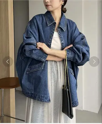 [ 거의 새상품 ] CAPRICIEUX LE'MAGE 데님 커버올 자켓