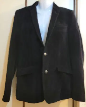 Roen 블랙 코듀로이 테일러드 자켓