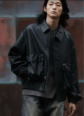 WYM LIDNM ARTIFICIAL GRAIN SHORT BLOUSON