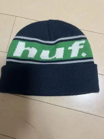 huf 니트 모자 네이비 그린