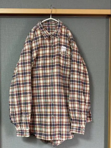 PAPAS 파파스 플란넬 셔츠 오버 사이즈
