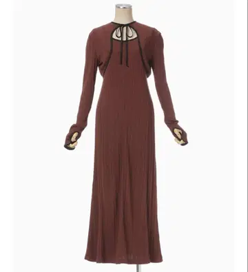 Random Ribbed Organic Cotton 2way Dress