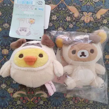 당신의 작은 가족 키이로이토리 퍼그 외출 봉제 인형 키링