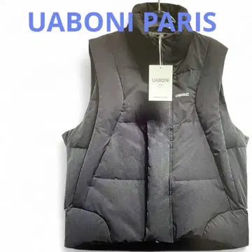 새상품, 미사용 UABONI 블랙 다운 베스트 XL