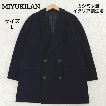 MIYUKILAN lielle 코트 캐시미어 혼방 이탈리아 원단 더블 L