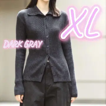 이번 시즌 새상품 유니클로 유 메리노 블렌드 하이넥 가디건 그레이 XL