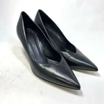 파비오 루스코니 사이즈 표기 [ 35 ] 22.5cm 정도 블랙 가죽