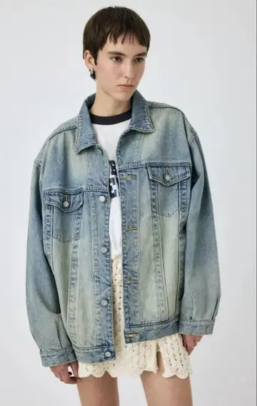 MOUSSY OVERDYE 데님 자켓