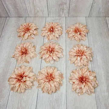 달리아 꽃 (조화) 핀 포함 9개 묶음 판매