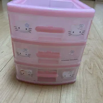헬로키티 3단 서랍 케이스 Hello Kitty 핑크