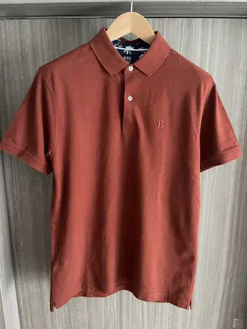 이탈리아 신사 브랜드 BOGGI MILANO 피케 셔츠 테라코타 색상