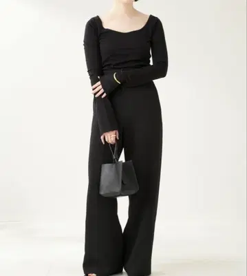 plage MY_minimal fit wide 팬츠