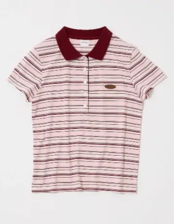 MOUSSY 마우지 STRIPE 피케 셔츠 pink 택 포함