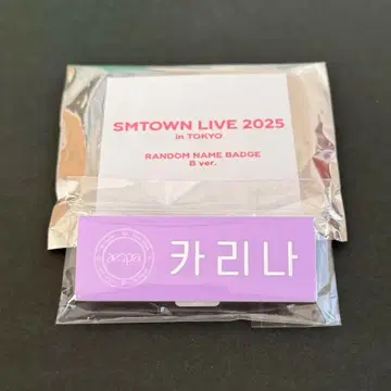 aespa 카리나 랜덤 네임 배지