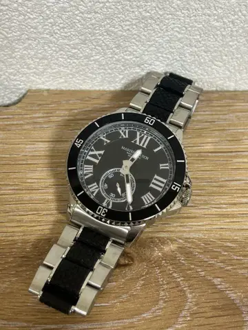 [배터리 교환 필요] MASTER WATCH MW0003 블랙/실버
