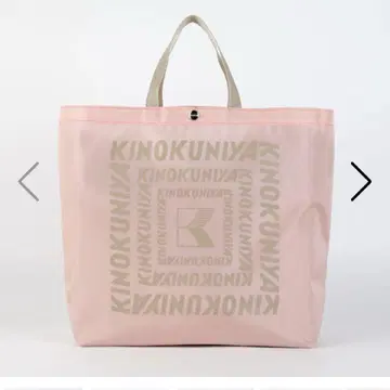 KINOKUNIYA 컬러 에코로지 백 L 핑크 베이지