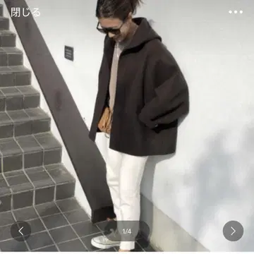 STUNNING LURE 숏 후디 오버코트