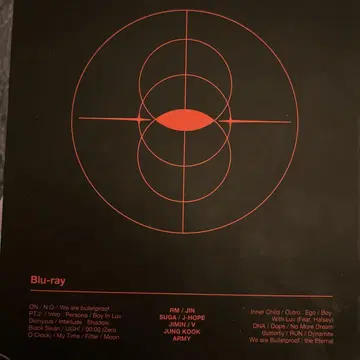 BTS MAP OF THE SOUL ON:E Blu-ray