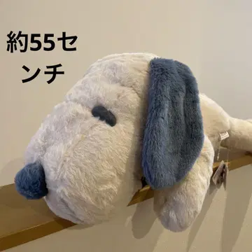 SNOOPY 봉제 인형 화이트/블루 귀여운 색감