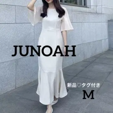 [ 새상품 택 포함 ] JUNOAH 시어 슬리브 머메이드 원피스 M