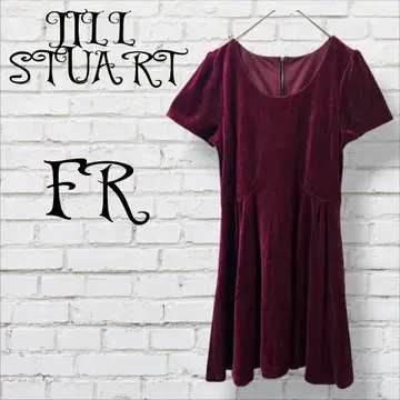 새상품급 JILL STUART 질스튜어트 버건디 원피스 드레스