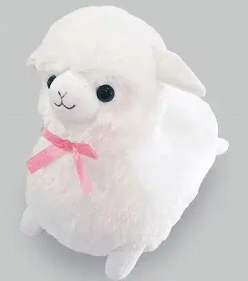 새상품 mm 베이비 알파카 티슈 커버 시로짱 (봉제 인형)