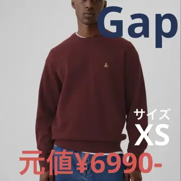 Gap 브라난 베어 릴랙스 크루넥 스웨터 느와르 레드 (와인 레드)