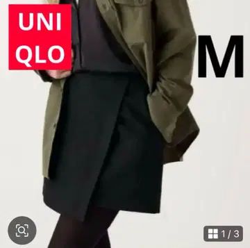 미사용 새상품 UNIQLO 완판템 트위드 스코트 블랙 M
