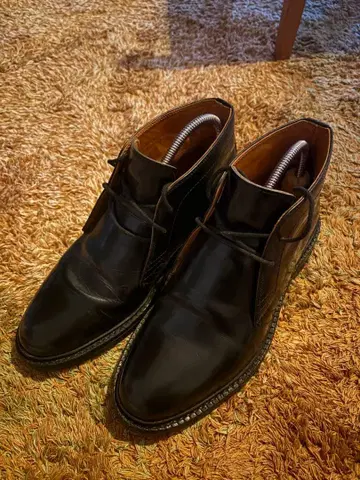 최종 가격 올 가죽 처카 부츠 502 블랙