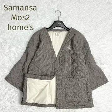 새상품급 Samansa Mas2 home's 로고 자수 퀼팅 자켓