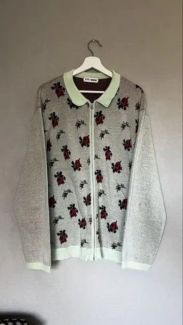 TTT MSW 20AW flower zip cardigan F
