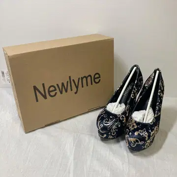 Newlyme 꽃무늬 자수 하이힐/펌프스 여성용 귀여운 신발 41/9