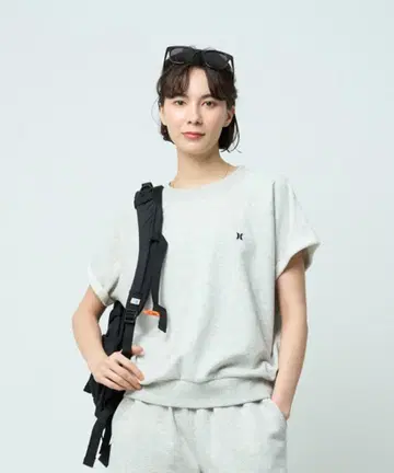 Hurley 그레이 반팔 T셔츠
