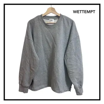 WETTEMPT 헤비 웨이트 드로 코드 트레이닝복 여성용 둥근넥 L