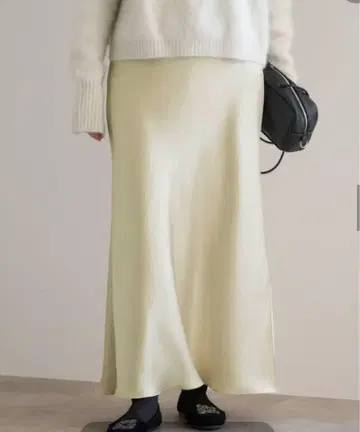 IENA 더블 새틴 스커트