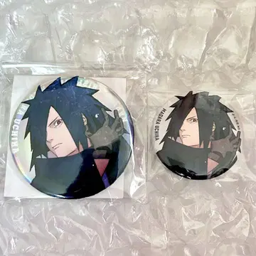 NARUTO 베이스야드 빅 캔뱃지 오로라 캔뱃지 우치하 마다라
