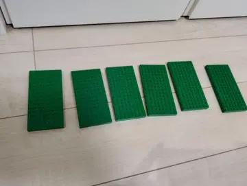 LEGO 그린 컬러 평평한 블록 5개 세트