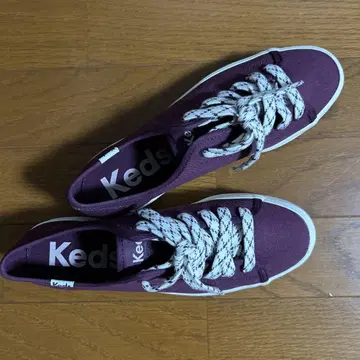 여성용 Keds 퍼플 통굽 스니커즈
