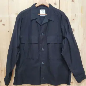 무료배송 Salt&Pepper 블랙 밀리터리 자켓 2포켓 XL
