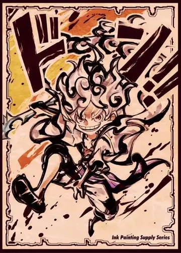 카드 슬리브 66 x 91 60매 니카 루피 기어 5 루피 원피스